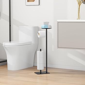 トイレットペーパーホルダーバスルーム用クリアティッシュロールディスペンサー Amazon｜トイレットペーパーホルダー 透明なカバーの浴室の